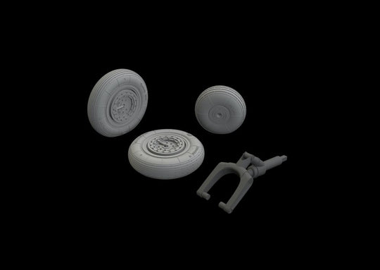 MiG-15 wheels 1/48 for BRONCO