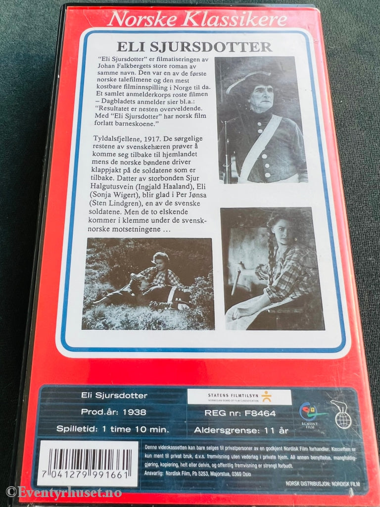Eli Sjursdotter (Norske Klassikere). 1938. Vhs. Vhs