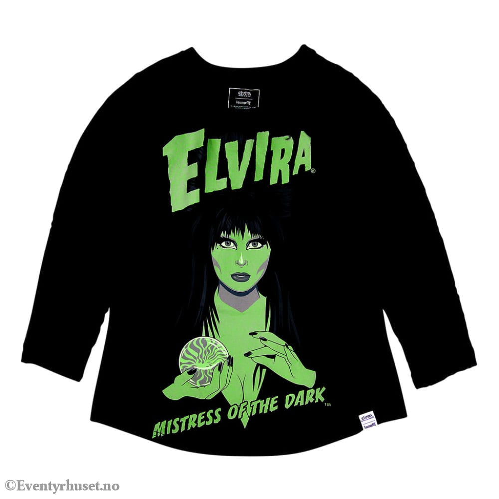 Elivira by Loungefly Tee T-Shirt Unisex Shirred Raglan Size S Fashion & Accessories