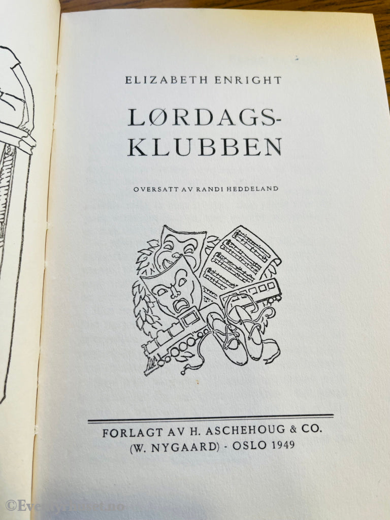 Elizabeth Enright. 1950. Lørdagsklubben. Bok.