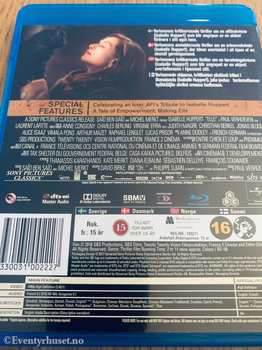 Elle (2016). Blu-Ray.