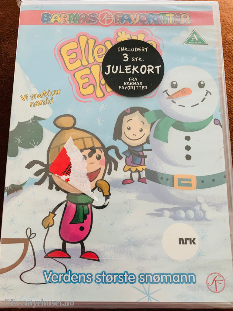Elleville Elfrid - Verdens Største Snømann (Nrk). 2011. Dvd Ny I Plast!
