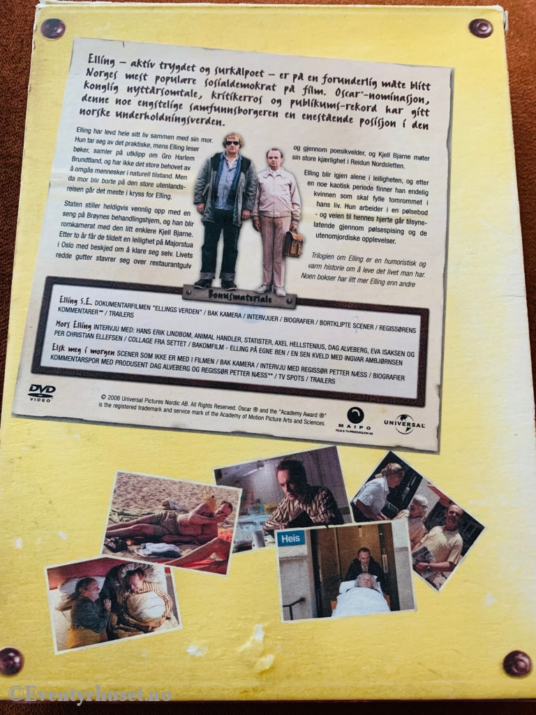 Elling Triologien Suitcase Edition (3 Disker). Dvd Samleboks.