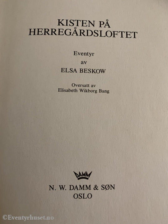 Elsa Beskow. 1964/76. Kisten På Herregårdsloftet (Aladdin Serien). Fortelling