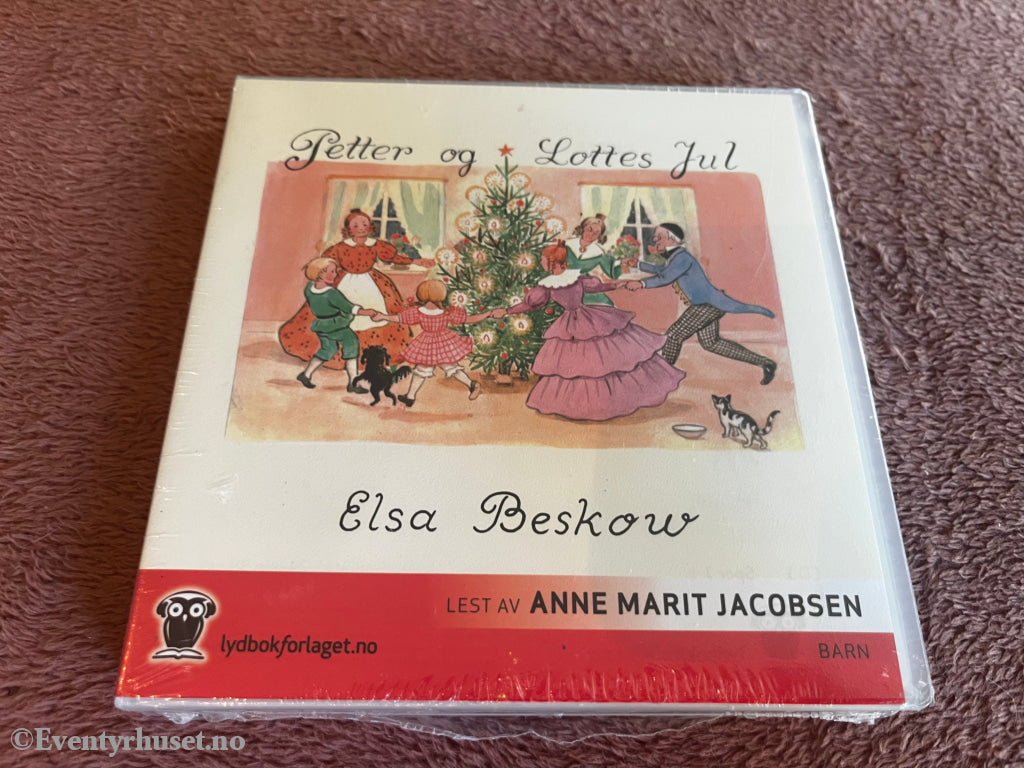 Elsa Beskow. 2007. Petter og Lottes jul. Lydbok på CD. Ny i plast!