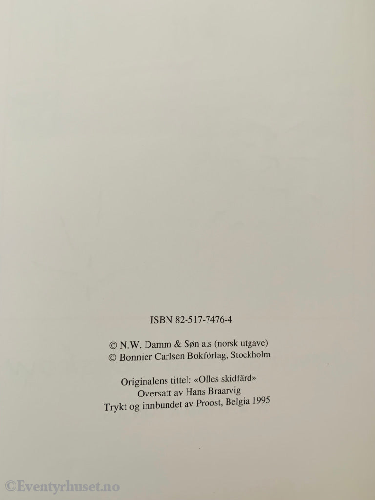 Elsa Beskow. 1995. Oles Skitur. Eventyrbok