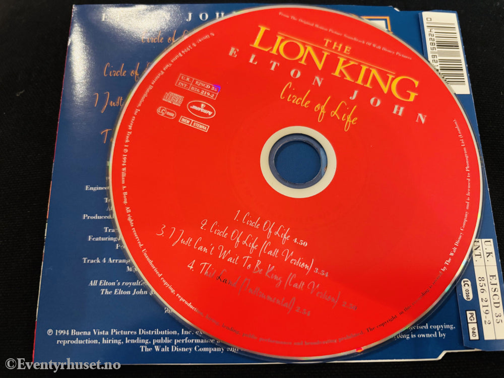 Elton John - The Lion King: Circle of Life. Barne-CD.
