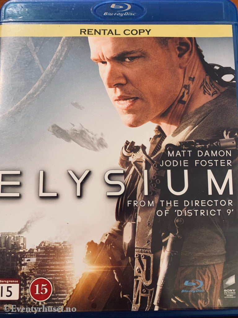 Elysium. Blu-Ray Leiefilm. Blu-Ray Disc