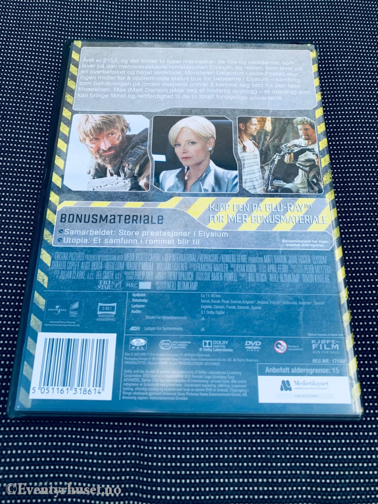 Elysium. Dvd. Dvd