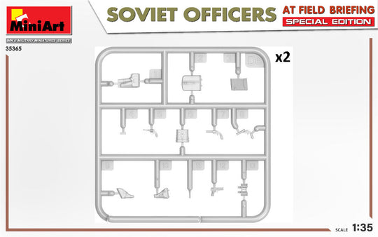 SOVIET OFFICERS AT FIELD BRIEFING. SPECIAL EDITION