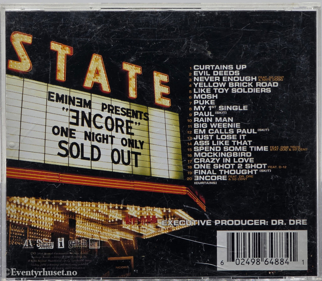 Eminem. 2004. Encore. CD.
