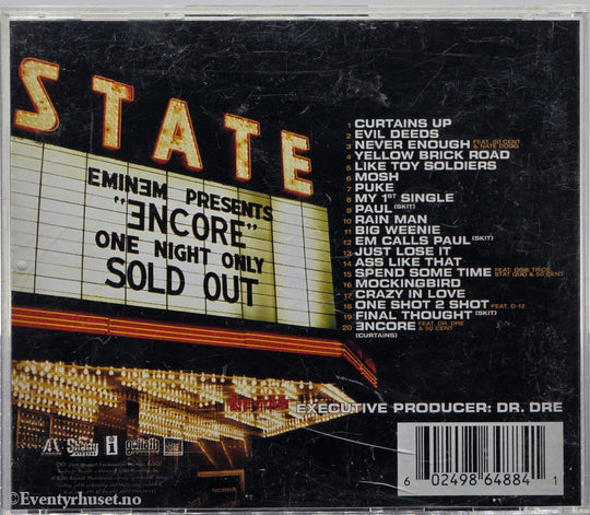 Eminem. 2004. Encore. CD.