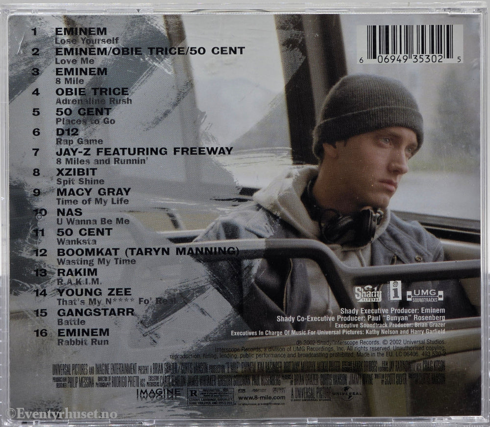 Eminem / Diverse. 2002. 8 Mile: Music from and Inspired by the Motion Picture. CD.