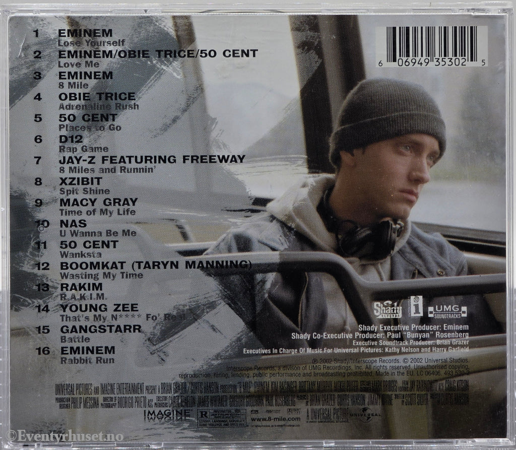 Eminem / Diverse. 2002. 8 Mile: Music from and Inspired by the Motion Picture. CD.