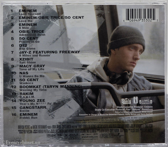 Eminem / Diverse. 2002. 8 Mile: Music from and Inspired by the Motion Picture. CD.