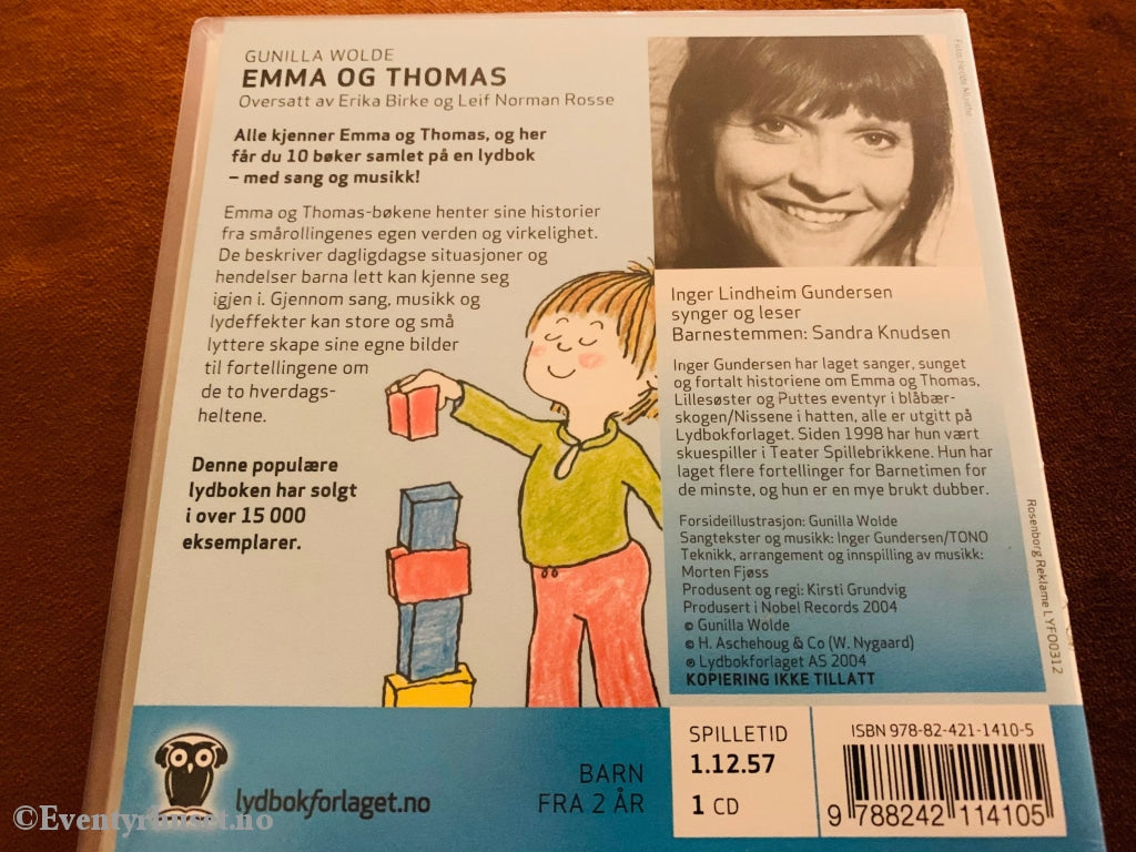 Emma Wolde. Og Thomas. Lydbok På Cd.