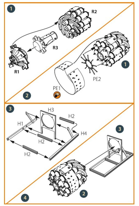 Gloster E28/39 Pioneer engine set for CP kits CP4823