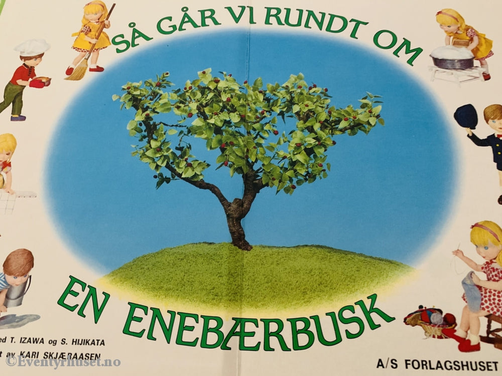 En Eventyrbokserie For De Yngste. 1970. Så Går Vi Rundt Om En Enebærbusk. 3D-Forside. Eventyrbok