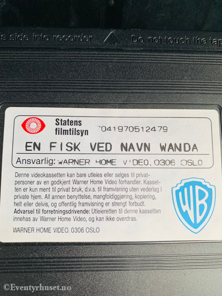 En Fisk Ved Navn Wanda. 1988. Vhs. Vhs