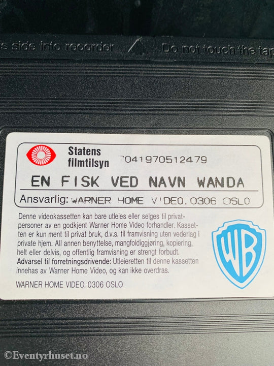 En Fisk Ved Navn Wanda. 1988. Vhs. Vhs