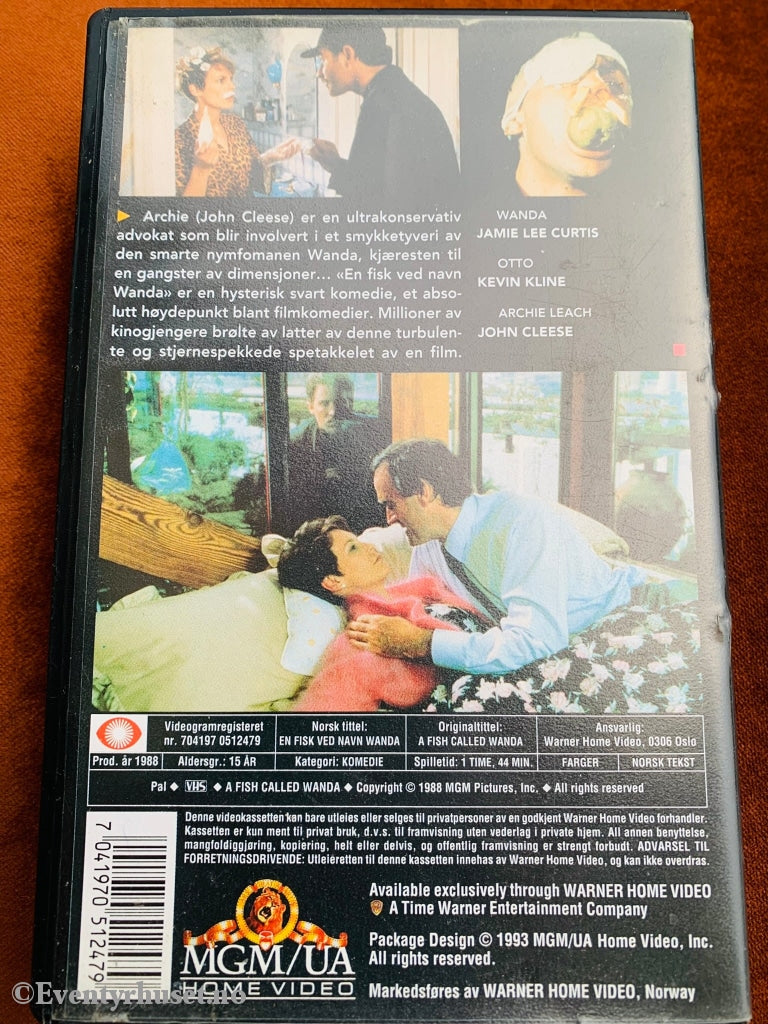 En Fisk Ved Navn Wanda. 1988. Vhs. Vhs