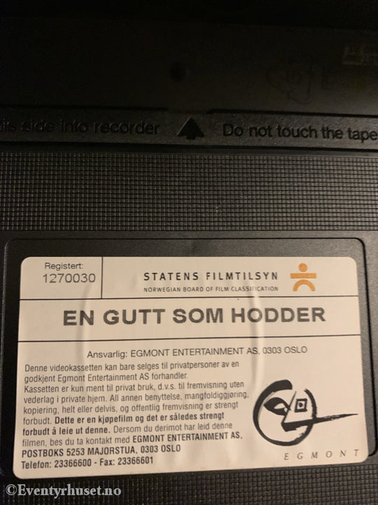 En Gutt Som Hodder. 2003. Vhs. Vhs