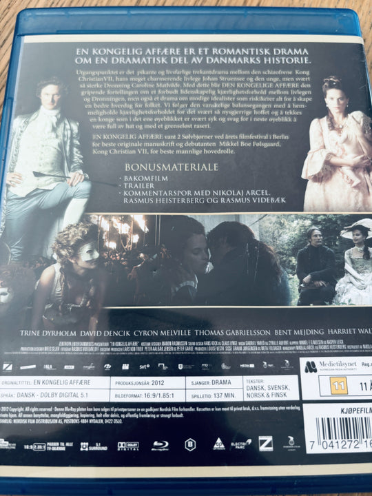 En kongelig affære. Blu-ray.