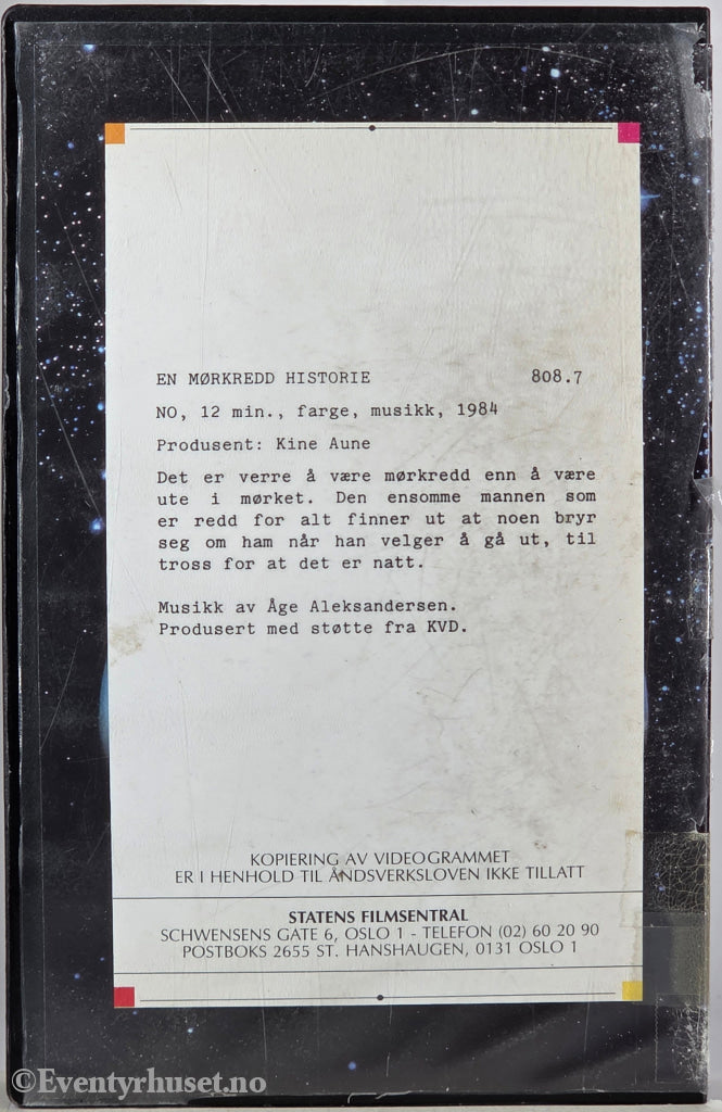 En mørkredd historie (1993). VHS Big Box.