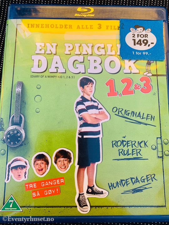 En Pingles Dagbok 1, 2 & 3. Blu-ray.