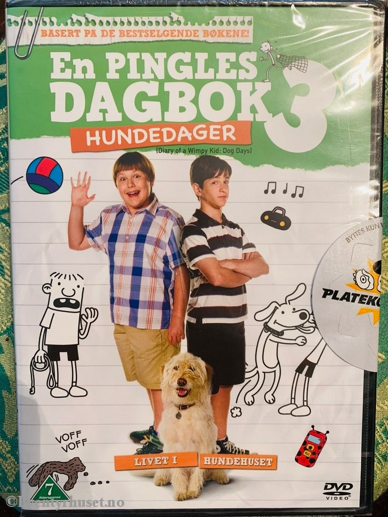 En Pingles Dagbok 3. 2012. Dvd. Ny I Plast! Dvd