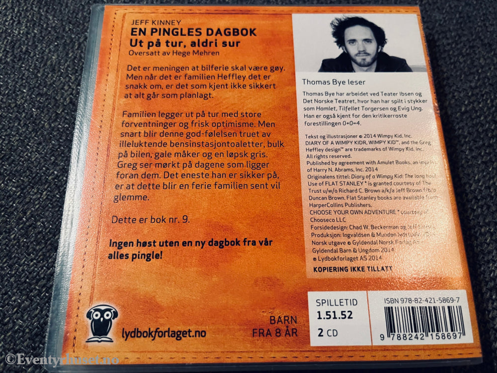 En Pingles Dagbok - Ut På Tur Aldri Sur. Lydbok 2 Cd.