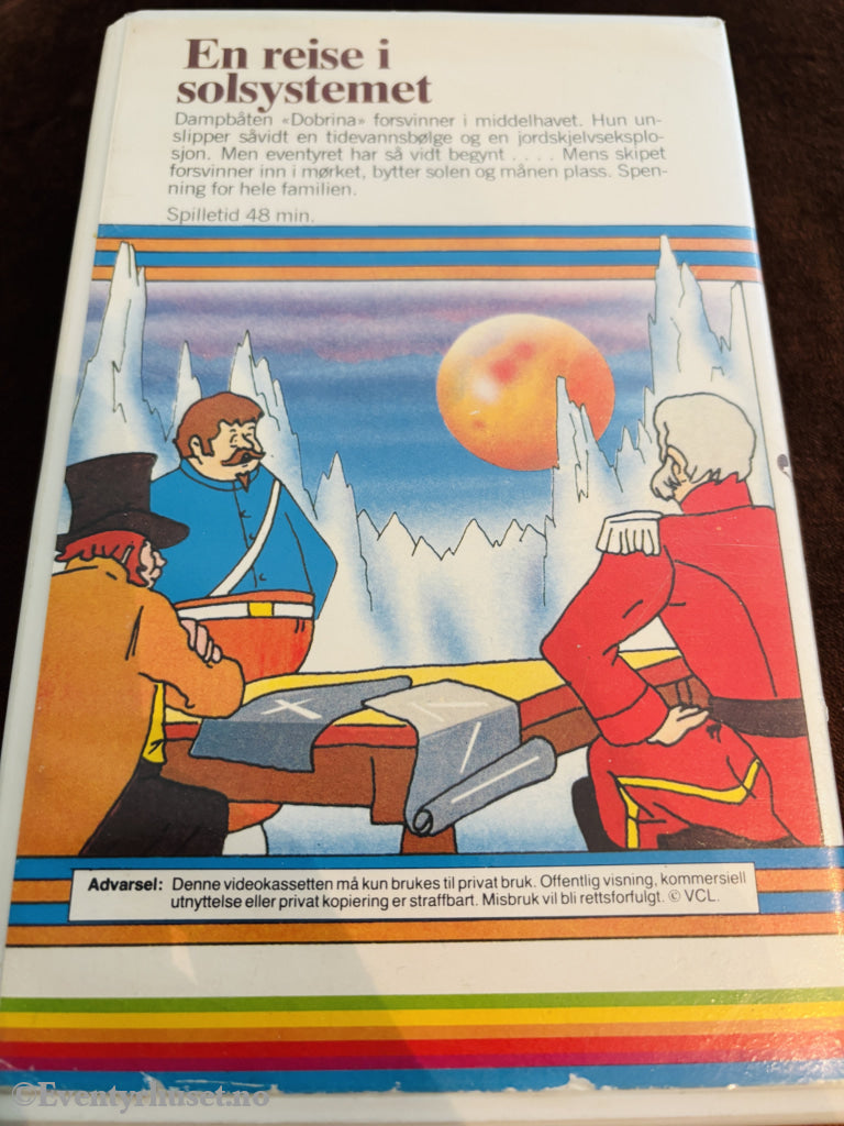 En reise i solsystemet (Jules Verne, 1980-tallet). VHS Big Box
