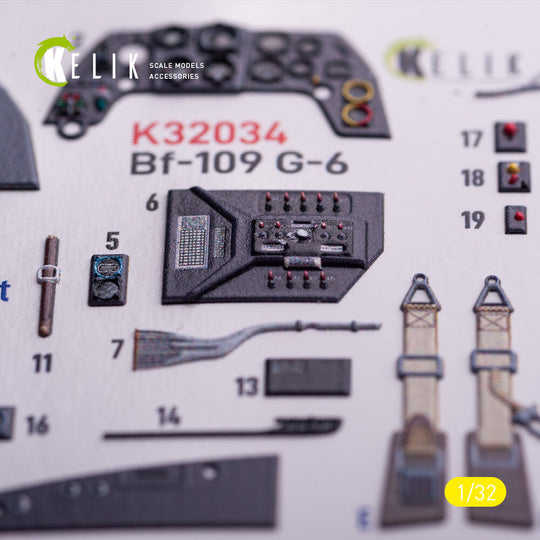 BF-109 G-6 - interior 3D decals for Trumpeter kit