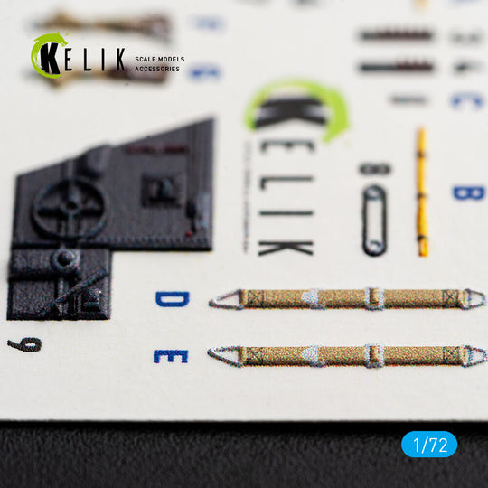 Bf-109K-4 - interior 3D decals for Eduard