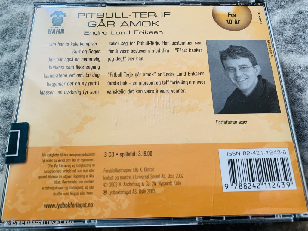 Endre Lund Eriksen. 2002. Pitbull-Terje Går Amok. Lydbok På 3 X Cd.