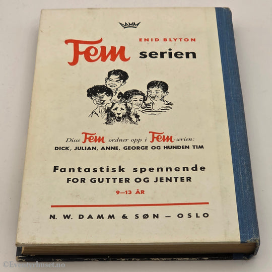 Enid Blyton, 1958. Fem på Kirrinøya. Bok.