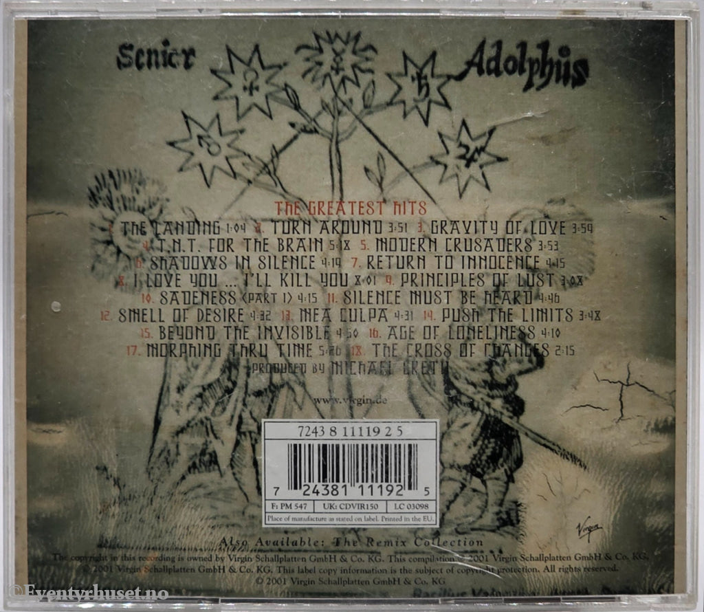 Enigma. 2001. Love Sensuality Devotion – The Greatest Hits. Musikk-CD.