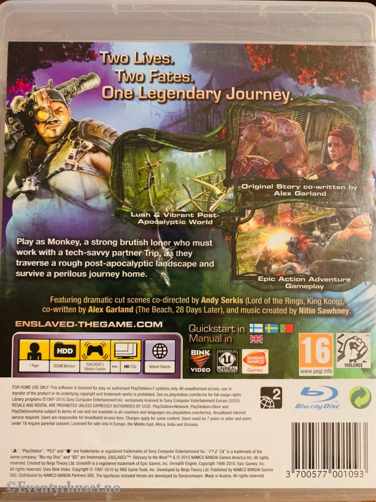 Enslaved - Odyssey To The West. Ps3. Ps3