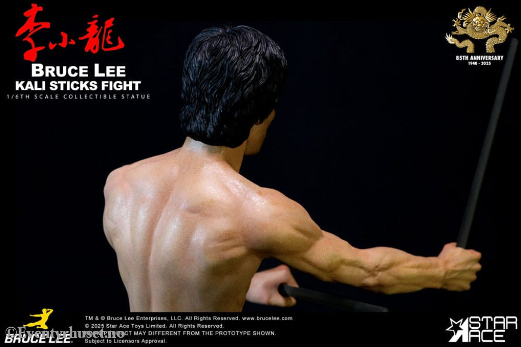 Enter the Dragon Movie Statue 1/6 Bruce Lee Kali Sticks Fight Normal Basement Version 30 cm Collectibles