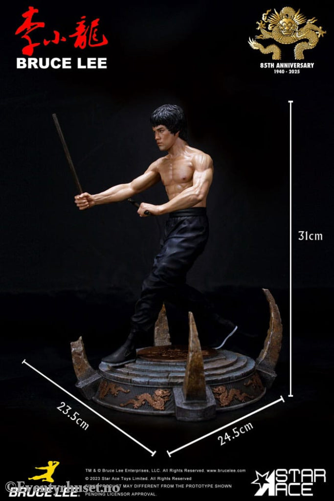 Enter the Dragon Movie Statue 1/6 Bruce Lee Kali Sticks Fight Normal Basement Version 30 cm Collectibles