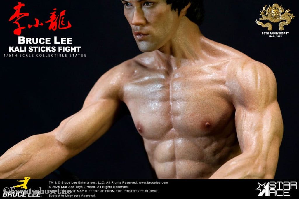 Enter the Dragon Movie Statue 1/6 Bruce Lee Kali Sticks Fight Normal Basement Version 30 cm Collectibles
