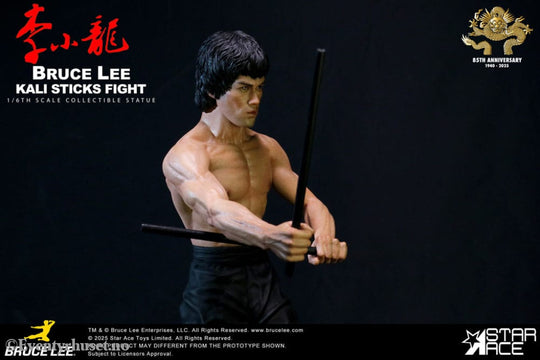Enter the Dragon Movie Statue 1/6 Bruce Lee Kali Sticks Fight Normal Basement Version 30 cm Collectibles
