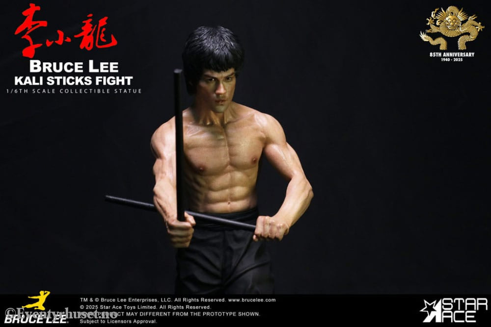 Enter the Dragon Movie Statue 1/6 Bruce Lee Kali Sticks Fight Normal Basement Version 30 cm Collectibles
