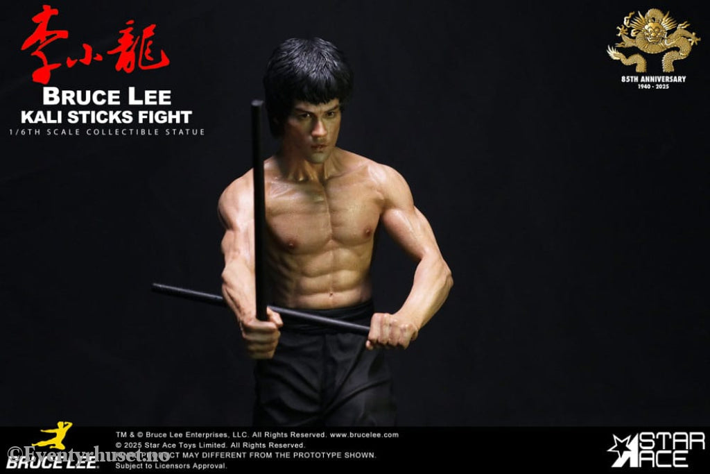 Enter the Dragon Movie Statue 1/6 Bruce Lee Kali Sticks Fight Normal Basement Version 30 cm Collectibles