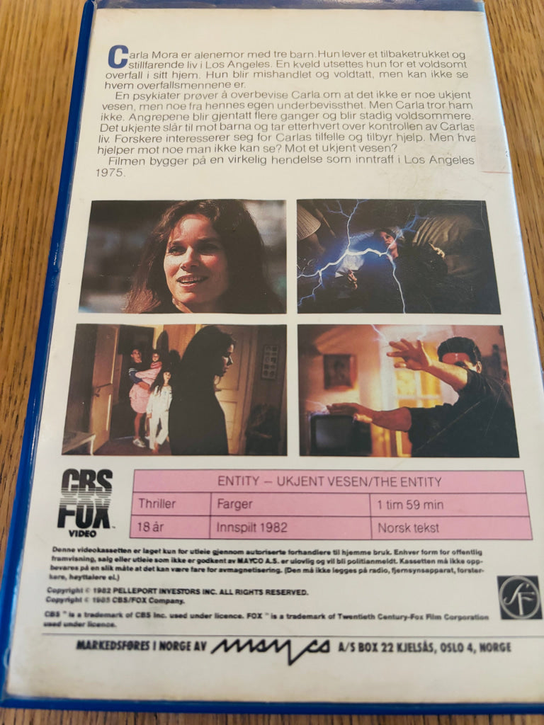 Entity: Ukjent Vesen. VHS Big Box.