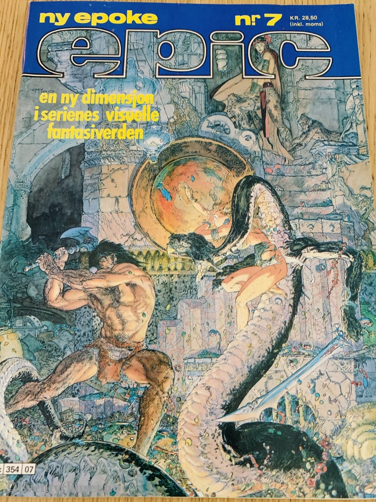 Epic Nr. 07. 1984 (En Ny Dimensjon I Serienes Visuelle Fantasiverden). Tegneserieblad