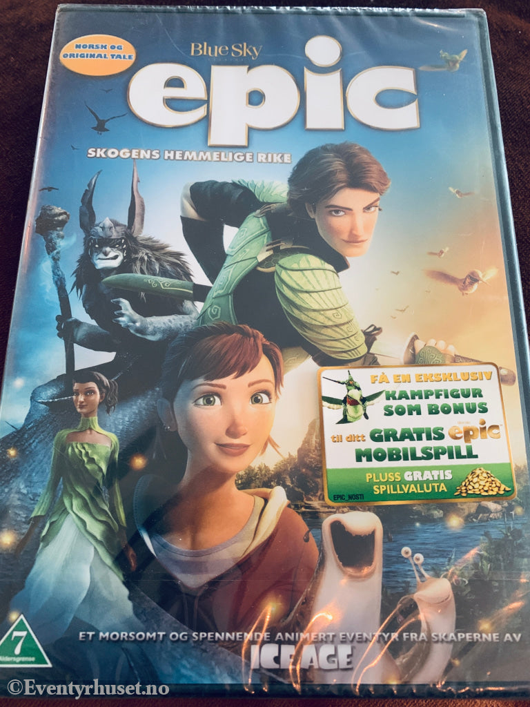 Epic - Skogens hemmelige rike. DVD. Ny i plast! DVD
