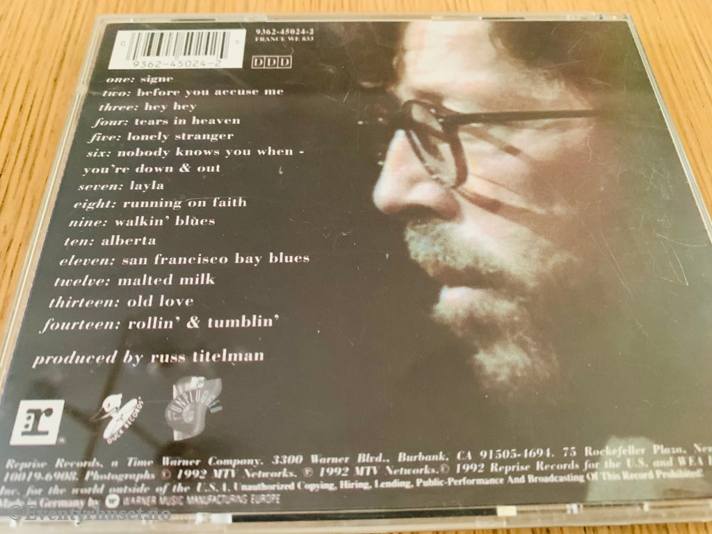 Eric Clapton Unplugged. 1997. Cd. Cd