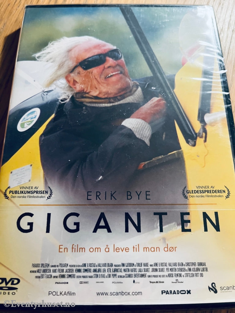 Erik Bye - Giganten. 2005. Dvd. Ny I Plast! Dvd