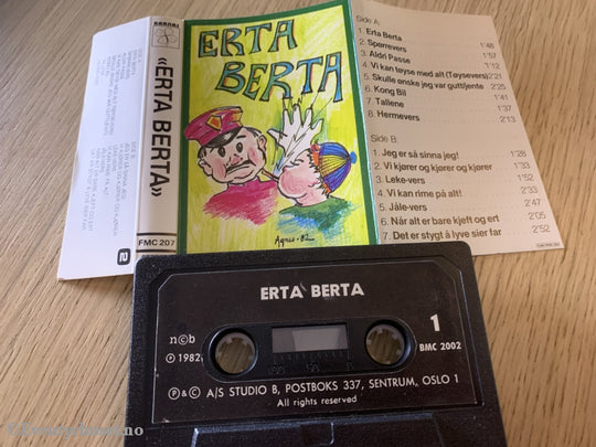 Erta Berta. Sanger Fra Barne-Tv. 1982. Kassett. Kassett (Mc)